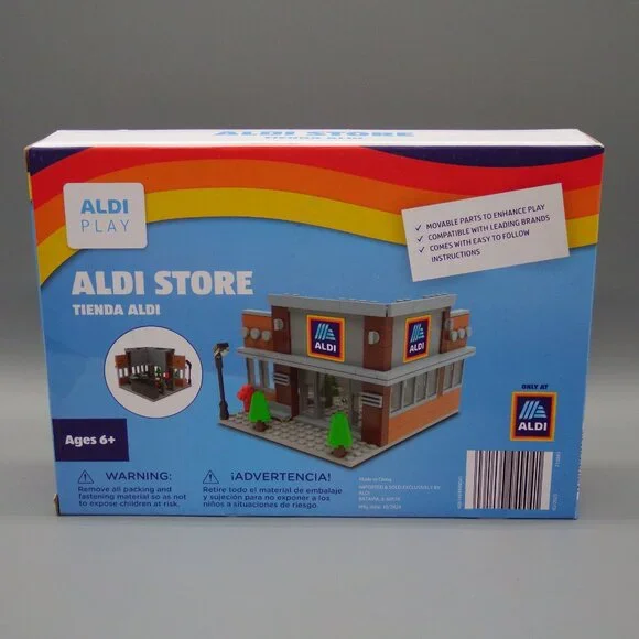 NIB Aldi Store Building and Freight Truck Set 212 Building Blocks Each Bee Happy - Picture 3 of 9
